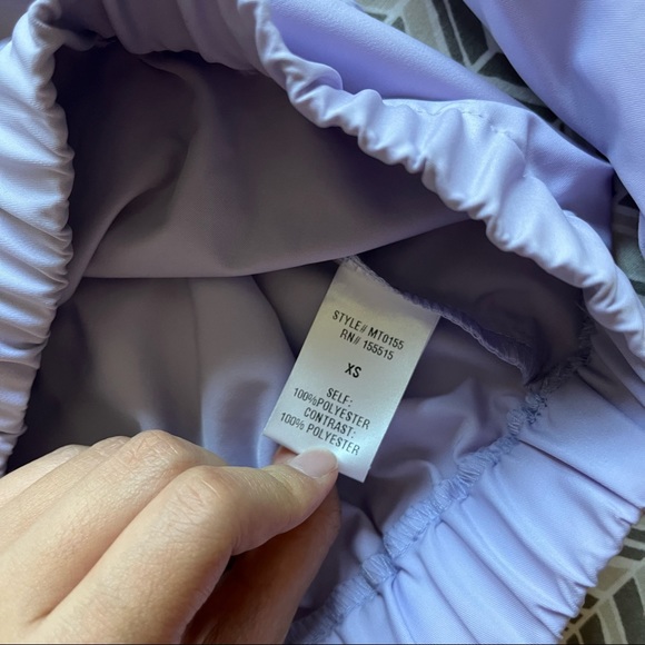 NWT M.N.I. Lavender Quarter Zip Windbreaker Jacket Athleisure Top Size XS Women - Picture 6 of 13